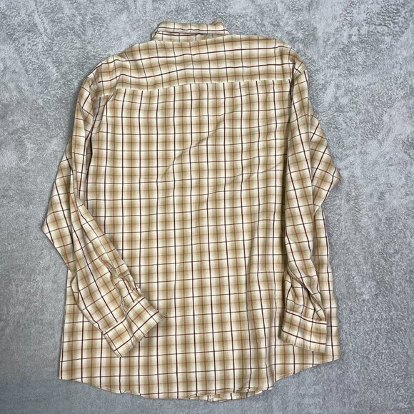 Magellan Long Sleeve XXL Button Down‎ Plaid Brown Outdoor Shirt - Picture 2 of 14